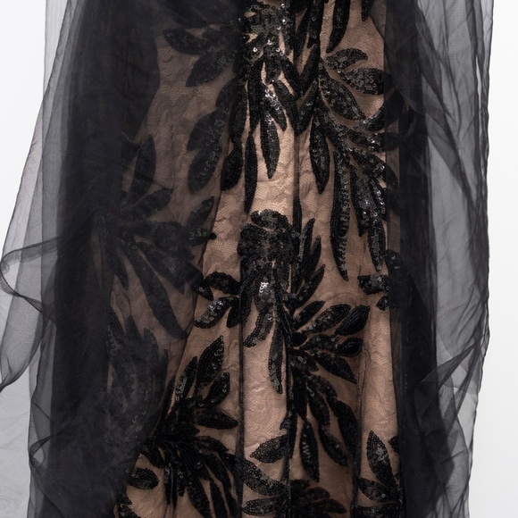 Dress The Population Courtney Sequin Overlay Dress Small - Picture 12 of 16